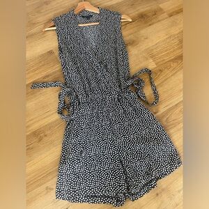 Tommy Hilfiger Polka Dot Sleeveless Romper